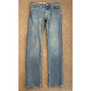 Levis 511 Jeans Womens 20 (30x30) Slim Fit Straight Mid Rise Patch Stretch Denim